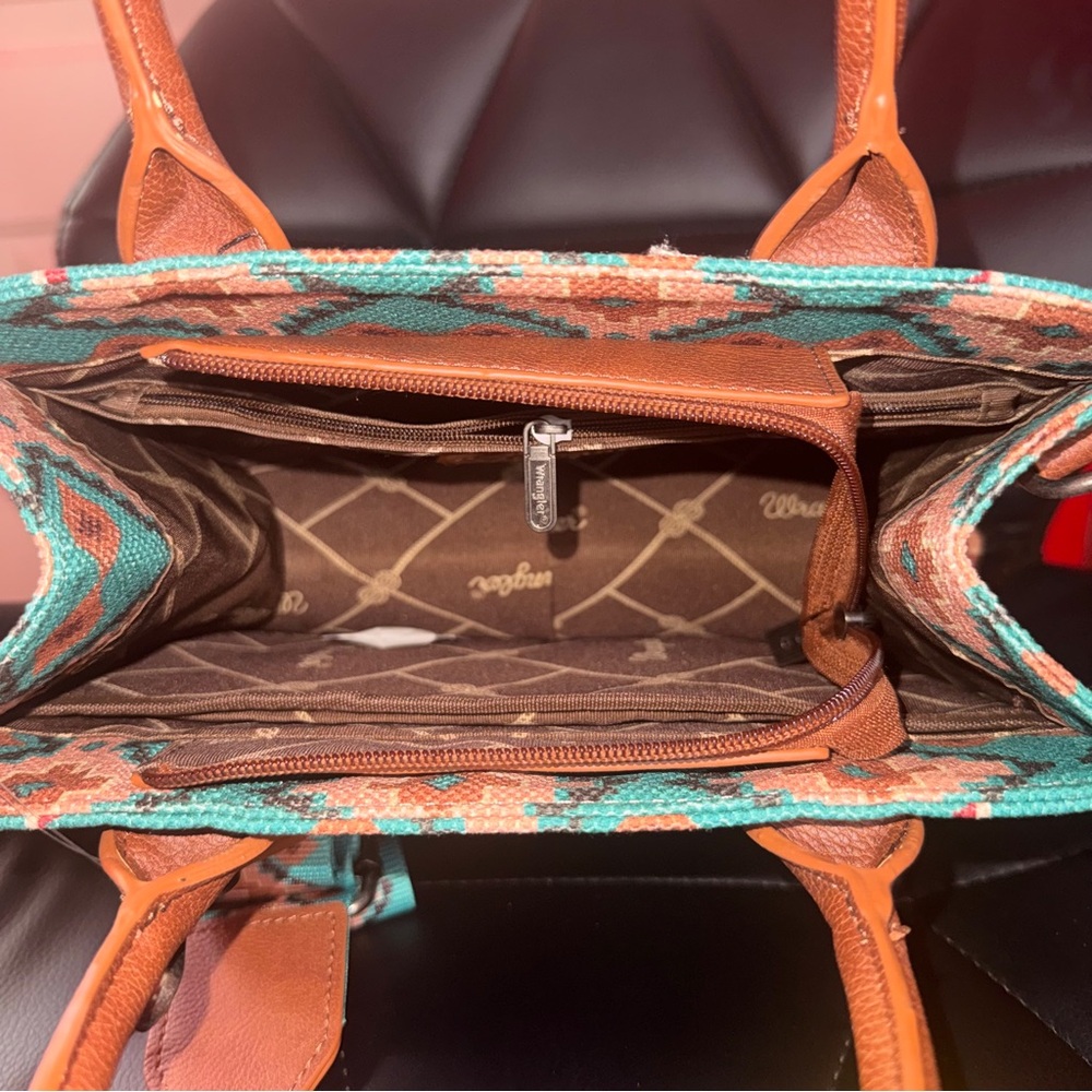 Wrangler Aztec Small Tote/Crossbody Bag - Picture 6 of 7